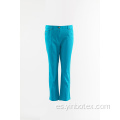 Pantalones de algodón para mujer Aqua